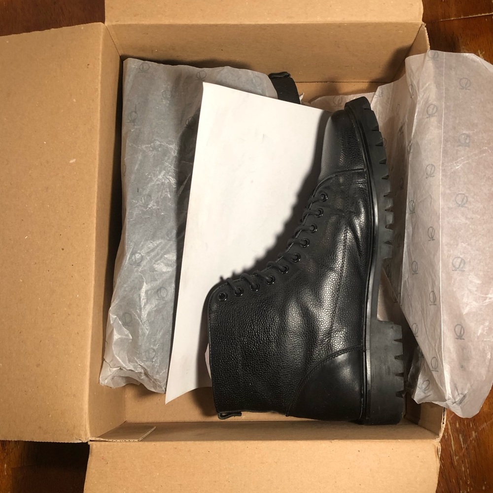 Peter Werth Oldman Monkey Black Laceup Combat Boots Size 11 Men’s